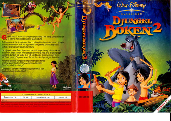 DJUNGELBOKEN 2 (vhs-omslag)